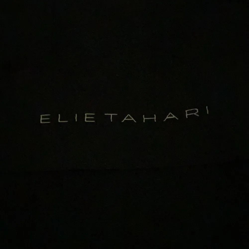 Elie Tahari black trench coat blazer M - Picture 7 of 7